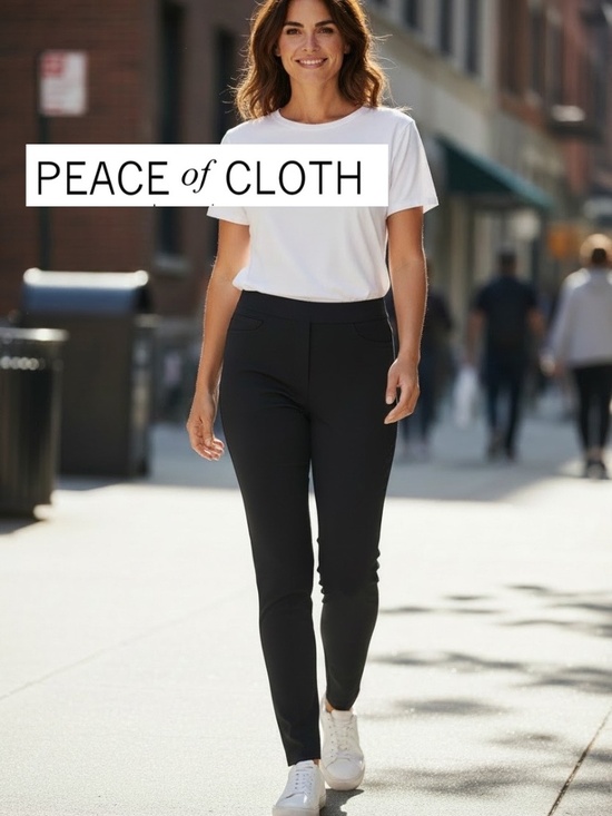 Peace of Cloth Pants - Peace Of Cloth Black pullon pant, S, CB2824